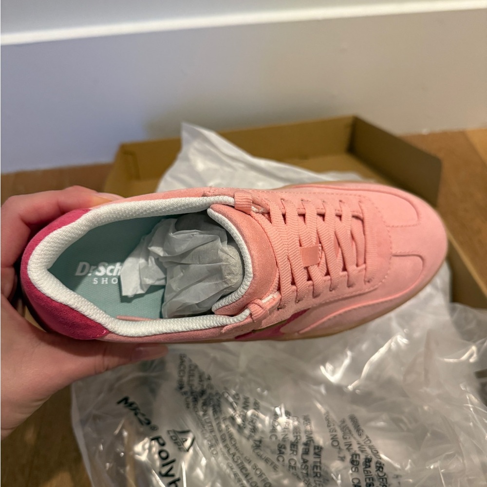 NEW in a box Dr Scholl’s pink time off win lace sneakers 7 - Picture 6 of 6